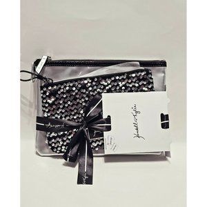 Kendall & Kylie Crossbody Purse Black and Silver